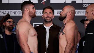 Johnny Fisher vs Alen Babic • FULL WEIGH IN amp FINAL FACE OFF  Eddie Hearn amp Matchroom Boxing [upl. by Orianna886]