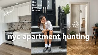 NYC APARTMENT HUNTING  10 apt tours w prices amp tips [upl. by Chu]