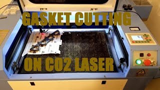 Gasket Cutting on Laser Cutter [upl. by Ube]