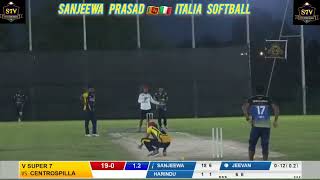 💪Sanjeewa Prasad🏏🔥6️⃣6️⃣6️⃣6️⃣6️⃣🆚️Softball Italia 2️⃣0️⃣2️⃣4️⃣ 🏆Super seven Verona✅️ [upl. by Bostow]