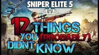 12 Things you PROBABLY didnt know you could do in SNIPER ELITE 5 [upl. by Tuhn]