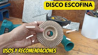 DISCO ESCOFINA  USOS Y RECOMENDACIONES [upl. by Harehs]