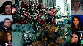 Sentinel prime kills Ironhide  Dark of the Moon  Reaction Mashup  transformers [upl. by Niffirg]