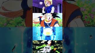 Goku and Android 18 Vs Vegeta and Android 17anime shorts dragonball [upl. by Ahsilrak66]