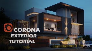 3Ds Max 2022 corona Complete Exterior Rendering Tutorial for beginners to intermediate 1 [upl. by Tterag]