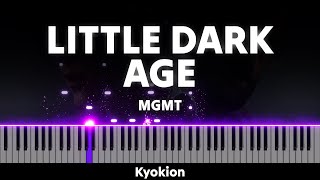 MGMT  Little Dark Age Piano Cover  Tutorial [upl. by Yllor349]