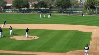 New York Yankees pitchers practice fielding drills  Spring Training 2011 [upl. by Charmion]