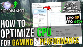 🔧 How To OPTIMIZE Your CPUProcessor For Gaming amp Performance  Boost FPS amp FIX Shutters 2024✅ [upl. by Stouffer652]