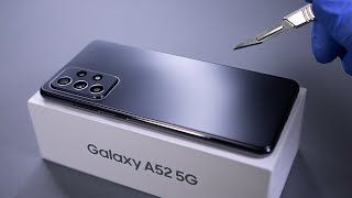 Samsung Galaxy A52 5G Unboxing  ASMR [upl. by Eelyrag]