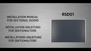 DoorHan sectional door RSD01  installation video [upl. by Arekahs103]