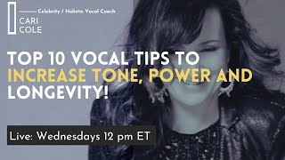 10 Vocal Tips To Transform Your Voice Boost Tone Power And Longevity [upl. by Aserehc]