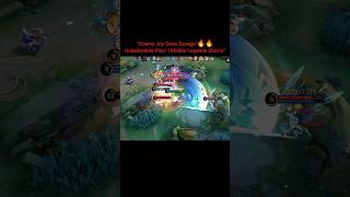 quotEnemy Joy Goes Savage🔥🔥Unbelievable Play  Mobile Legends shorts mlbb mobilelegends [upl. by Eb]