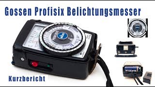 Gossen Profisix Belichtungsmesser deutsch [upl. by Retnuh]