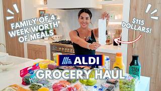 Affordable ALDI Healthy Grocery Haul  Alexandrea Garza [upl. by Rains]