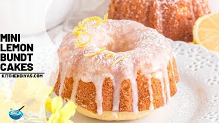 The Easiest Mini Lemon Bundt Cakes [upl. by Assi107]