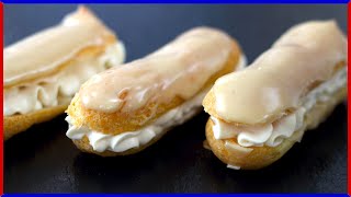 ECLAIR WITH ZABAIONE CHANTILLY CREAM RECIPE  Italiancakes Usa [upl. by Notlew]