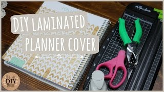 DIY Laminated Planner Cover SCOTCH Thermal Laminator [upl. by Parrie]