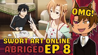 KIRITO CRASHED OUT  SAO ABRIGED EP 8  Wolf Vtuber REACTION [upl. by Ataner]