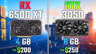 AMD RX 6500 XT vs NVIDIA RTX 3050  Test in 8 Games [upl. by Nyleak693]