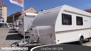 Weinsberg CaraOne 480 QDK 2020  Campingvogn [upl. by Yelsgnik]