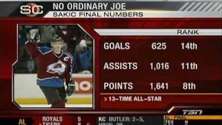 Joe Sakic Retirement Tribute TSN [upl. by Brest]