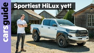 2024 Toyota HiLux review GR Sport  Tough new 4WD dualcab ute  pickup targets Ford Ranger Raptor [upl. by Nylrats]