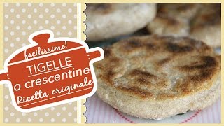 TIGELLE o CRESCENTINE ricetta originale [upl. by Azial912]