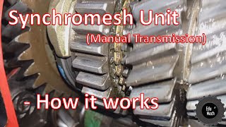 Synchromesh unit Manual Car Transmission  How it works [upl. by Maller]