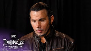 Matt Hardy Tribute  AEW Brodie Lee Celebration of Life 123020 [upl. by Inva]