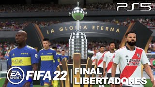 FIFA 22  FINAL da LIBERTADORES da AMÉRICA CONMEBOL  Boca Juniors x River Plate PS5 [upl. by Odnalor]