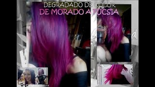 COMO HACER UN DEGRADADO DE MORADO A FUCSIA [upl. by Nivlek]