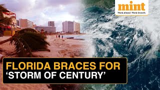 Hurricane Milton Florida Braces For Worst Storm In A Century Residents Vacate Tampa  Watch [upl. by Kenaz740]