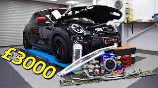 Adding £3000 in Handling UPGRADES to a Mini JCW F56 LCI2 [upl. by Ahseenak]