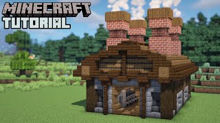 Minecraft  Super Smelter Building Tutorial How to Build [upl. by Hestia]