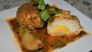 Mauritian Cuisine Chicken Kofta Curry  Chicken Scotch Eggs  Toukra de Poulet [upl. by Wilen]