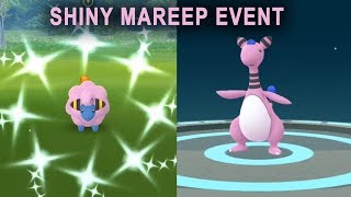 Shiny Mareep Flaaffy Ampharos in community day event [upl. by Cutcheon4]