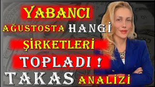 AĞUSTOS AYI BOYUNCA HANGİ ŞİRKETLER TOPLANDI  YABANCI NELERİ ALDI [upl. by Ainoval558]