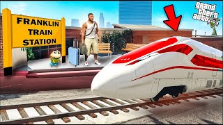 GTA 5  I Made Franklin Train Station In Front Of Franklins House in GTA 5 in Telugu [upl. by Aissak940]