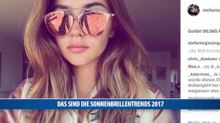 Das sind die SonnenbrillenTrends 2017 [upl. by Leahcimnaj]