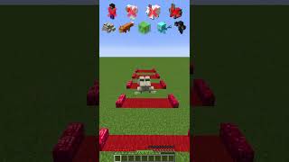 Touching Red Mob Challenge shorts meme minecraft [upl. by Lachance]