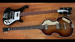 Hofner vs Rickenbacker Bass [upl. by Kcirtapnaes]