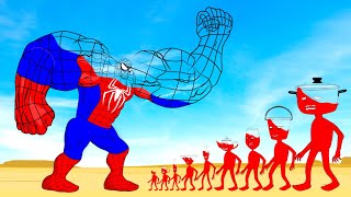 Evolution Of SPIDERMAN Vs Evolution Of MONSTER RADIATION  Returning From The Dead SECRET  FUNNY [upl. by Sisxela]