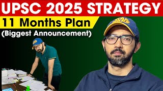 UPSC 2025 Strategy  11 Months IAS Exam Plan [upl. by Sinegra]