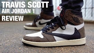 TRAVIS SCOTT Air Jordan 1 Review amp GIVEAWAY [upl. by Oiliduab]