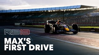 Max Verstappen drives the Oracle Red Bull Racing RB18 for the first time [upl. by Alyda]