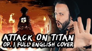 ATTACK ON TITAN  Full English Opening 1 Guren No Yumiya Cover by Jonathan Young feat 331Erock [upl. by Rednaskela]