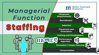 Staffing in Management በአማርኛ staffing humanresources knowledge skills attitude [upl. by Ardnuek]