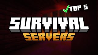 Top 5 Best Minecraft 1213 Survival Servers2024 [upl. by Leanahtan]