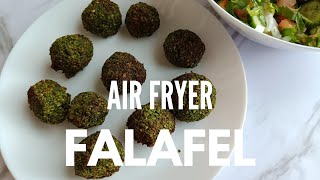 Flavorful amp Crispy Homemade Air Fryer Falafel  Vegan Recipe [upl. by Terrag]