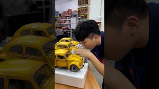 Transformer Bumble Bee 1961 Volkswagen Beetle Saloon Highly Detailed 112 Scale Die Cast Model Cars [upl. by Claribel]